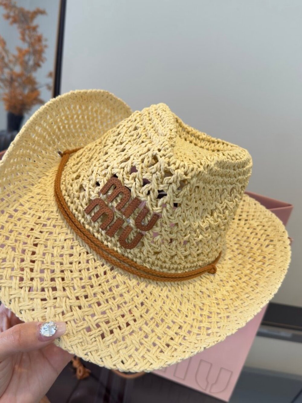 🌟MIU MIU🌟 summer straw hat - Picture 3 of 7